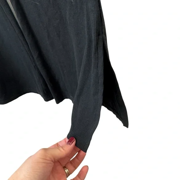 SUPERDOWN‎ Darcey Cut Out Jumpsuit Ribbed Black Strapless Flare Event Medium M - Picture 4 of 16